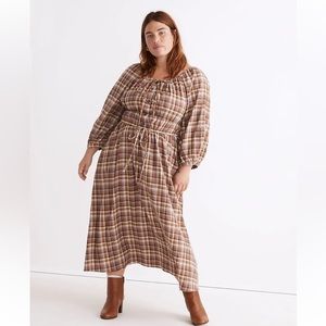 Madewell Plus Gauze Sophia Midi Dress